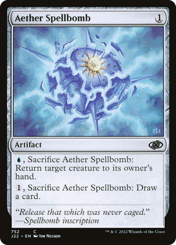 Aether Spellbomb (J22-752)  - Jumpstart 2022