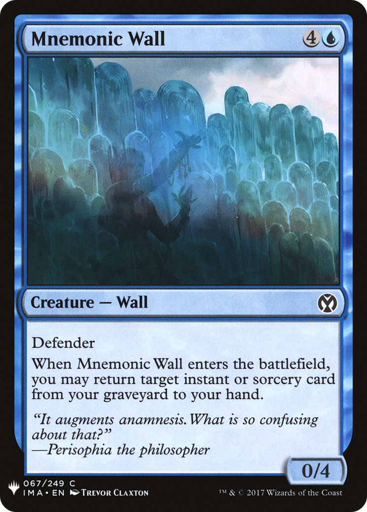 Mnemonic Wall (LIST-IMA-67)  - The List