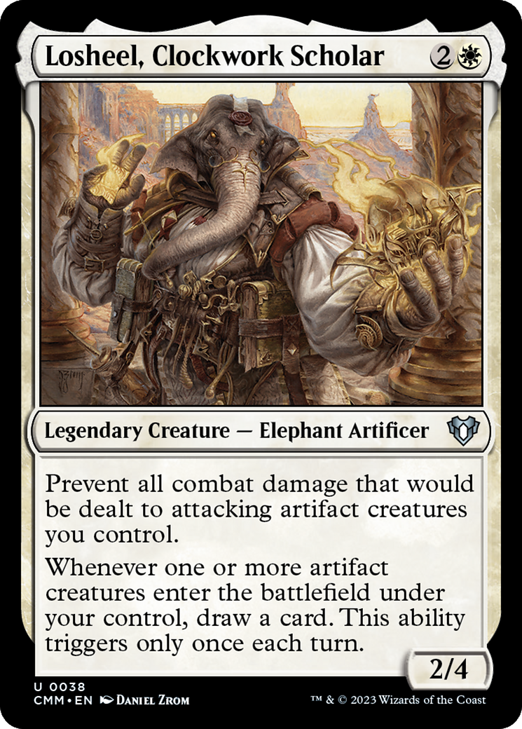 Losheel, Clockwork Scholar (CMM-038)  - Commander Masters