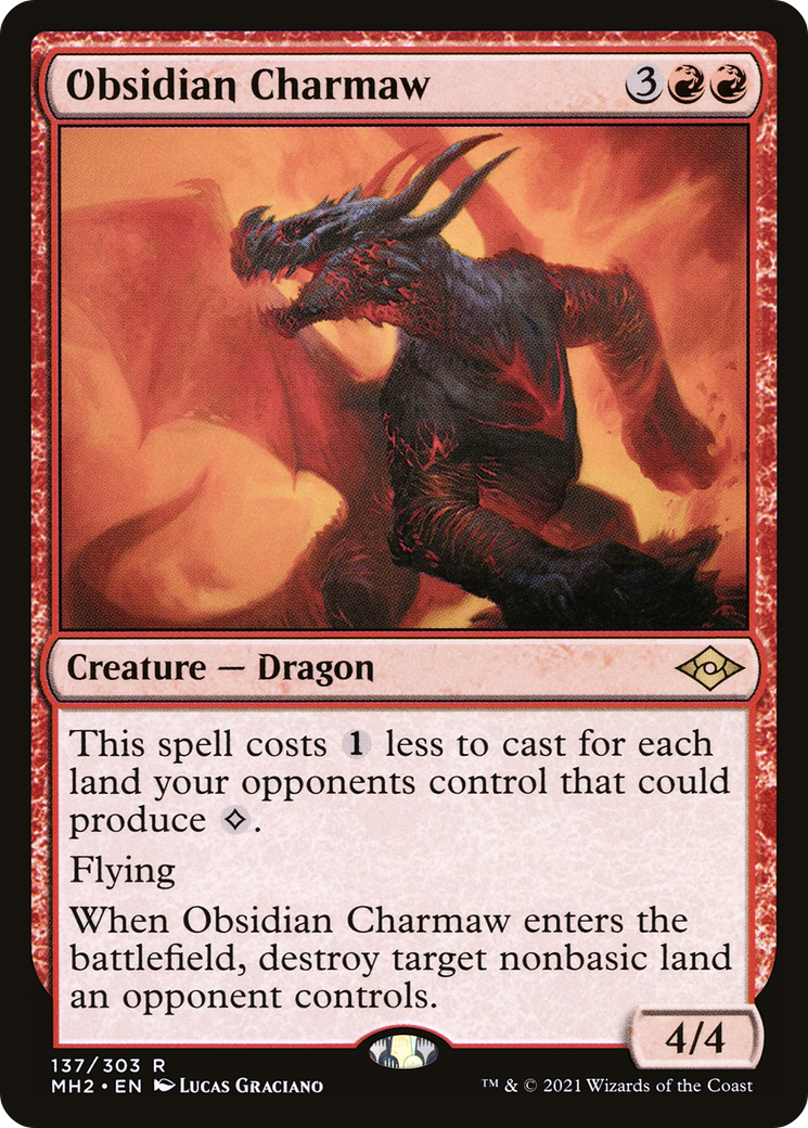 Obsidian Charmaw (MH2-137)  Foil - Modern Horizons 2