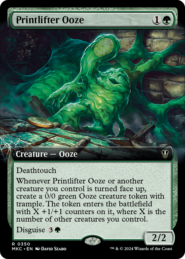 Printlifter Ooze (Extended Art) (MKC-350) - Murders at Karlov Manor Commander: (Extended Art)