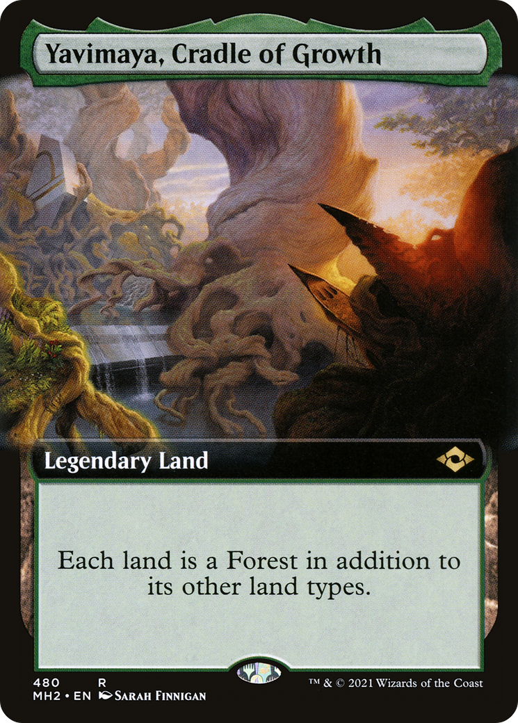 Yavimaya, Cradle of Growth (Extended Art) (MH2-480)  - Modern Horizons 2: (Extended Art)
