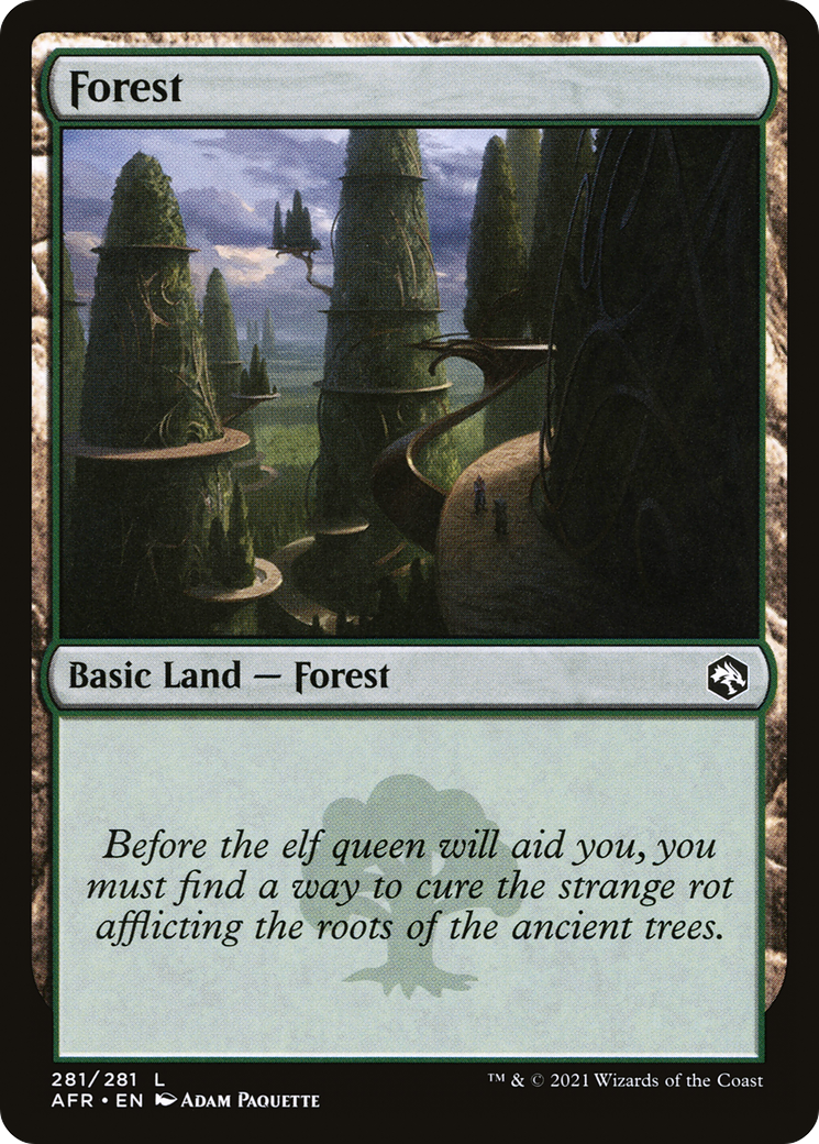 Forest (281) (AFR-281)  Foil - Adventures in the Forgotten Realms