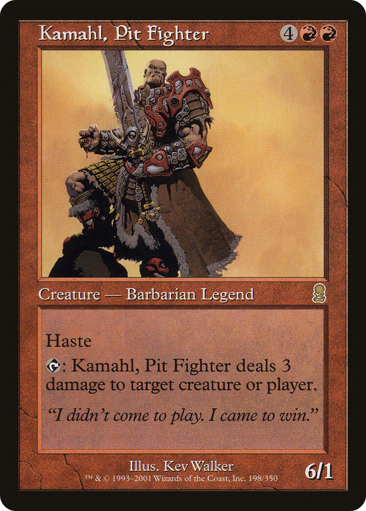 Kamahl, Pit Fighter (ODY-198)  Foil - Odyssey