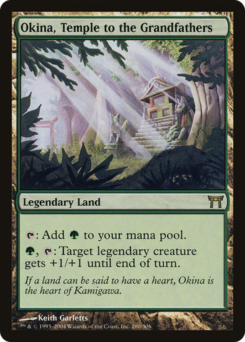 Okina, Temple to the Grandfathers (CHK-280)  Foil - Champions of Kamigawa