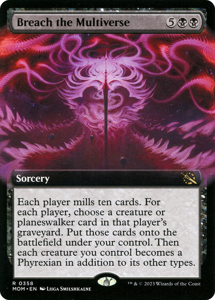 Breach the Multiverse (Extended Art) (MOM-358)  Foil - March of the Machine: (Extended Art)