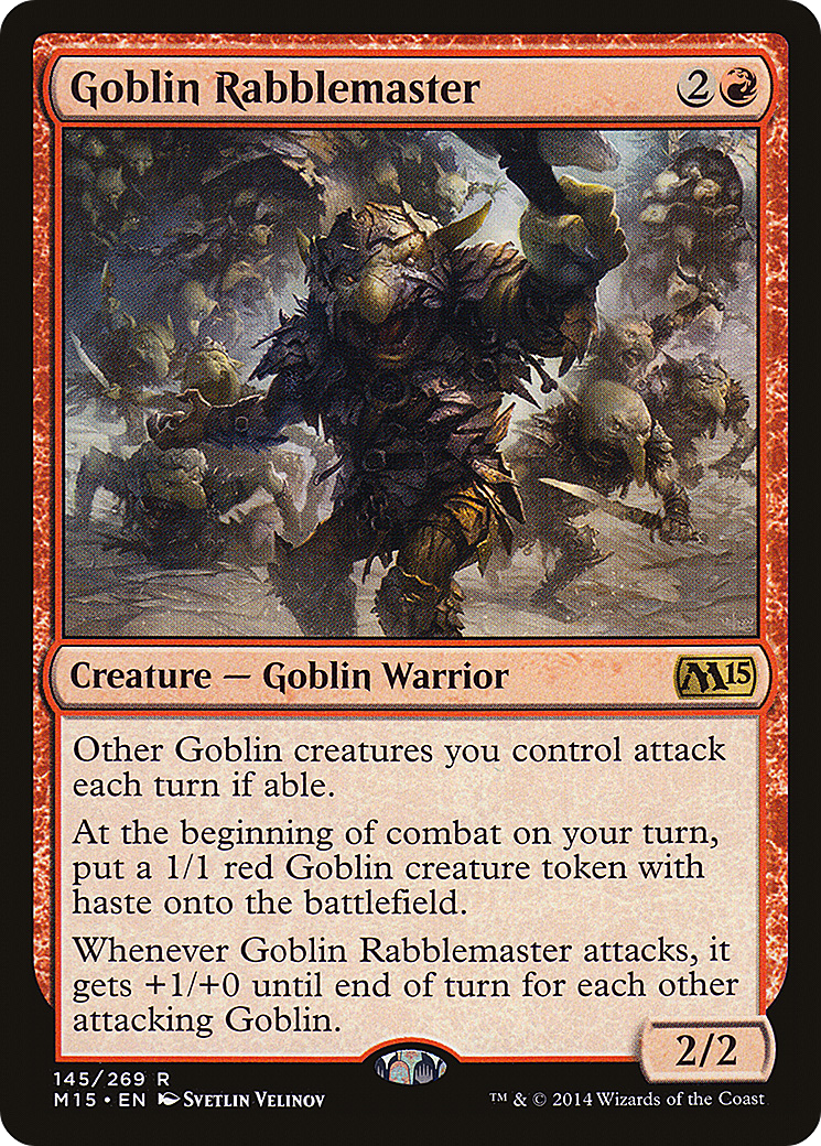 Goblin Rabblemaster (M15-145)  - Magic 2015