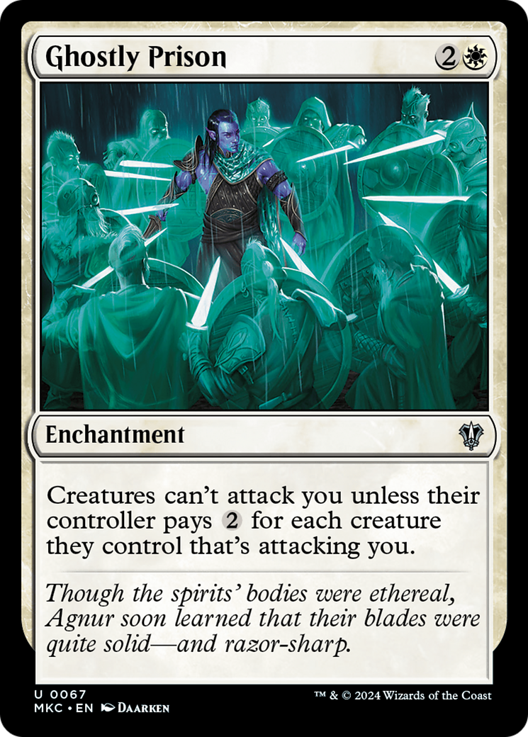 Ghostly Prison (MKC-067)  - Murders at Karlov Manor Commander