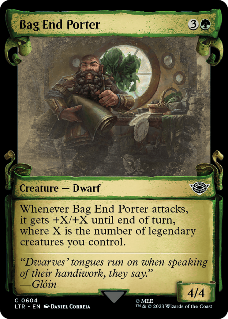 Bag End Porter (Showcase Scrolls) (LTR-604)  - The Lord of the Rings: Tales of Middle-earth: (Showcase)