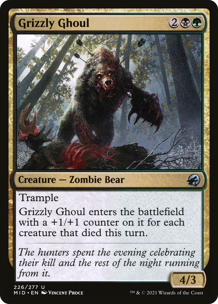 Grizzly Ghoul (MID-226)  Foil - Innistrad: Midnight Hunt
