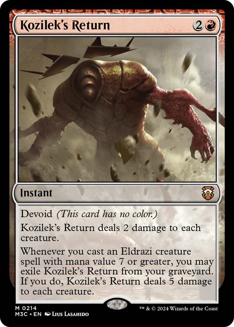 Kozilek's Return (M3C-214)  - Modern Horizons 3 Commander: (devoid)