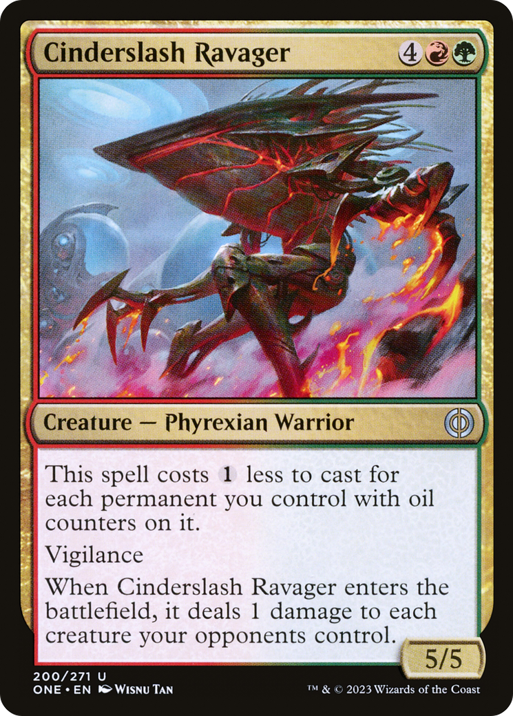 Cinderslash Ravager (ONE-200)  Foil - Phyrexia: All Will Be One