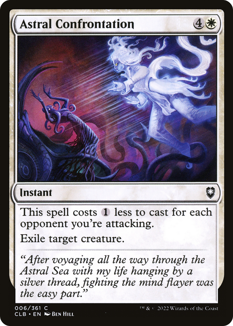 Astral Confrontation (CLB-006)  Foil - Commander Legends: Battle for Baldur's Gate