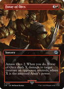 Foray of Orcs (Borderless) (LTR-417)  Foil - The Lord of the Rings: Tales of Middle-earth