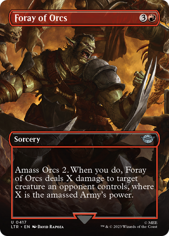 Foray of Orcs (Borderless) (LTR-417)  - The Lord of the Rings: Tales of Middle-earth