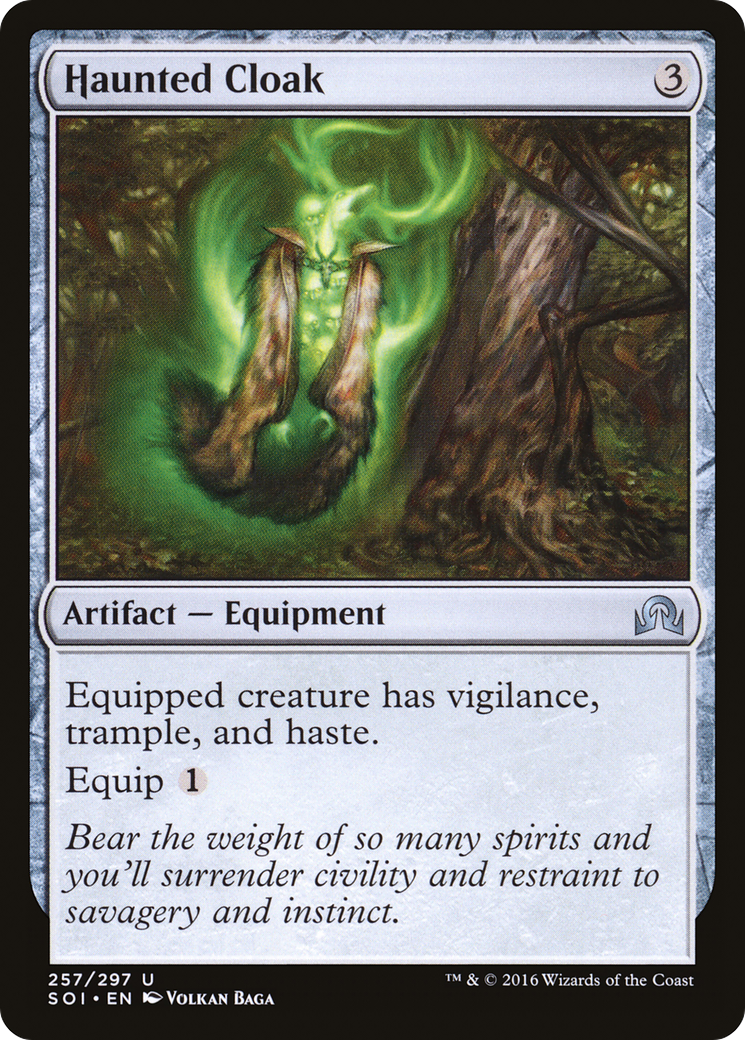 Haunted Cloak (SOI-257)  Foil - Shadows over Innistrad