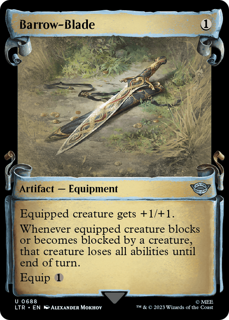 Barrow-Blade (Showcase Scrolls) (LTR-688)  - The Lord of the Rings: Tales of Middle-earth: (Showcase)