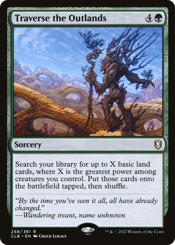 Traverse the Outlands (CLB-258)  Foil - Commander Legends: Battle for Baldur's Gate