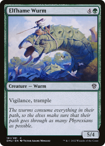 Elfhame Wurm (DMU-161)  - Dominaria United