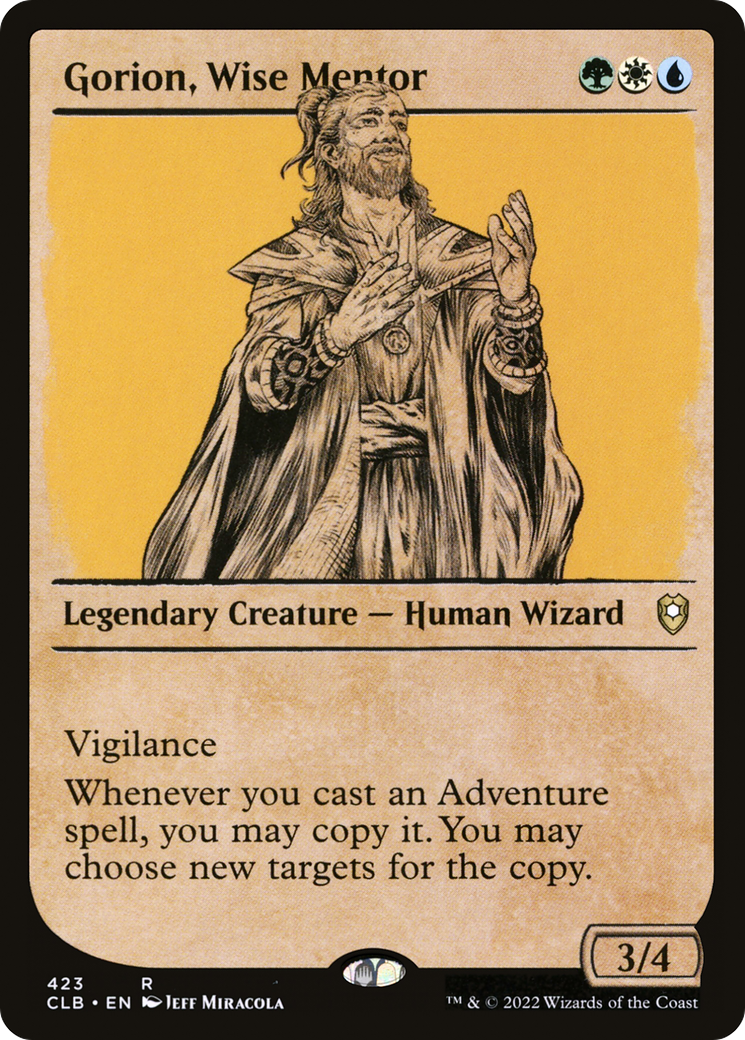 Gorion, Wise Mentor (Showcase) (CLB-423)  Foil - Commander Legends: Battle for Baldur's Gate: (Showcase)