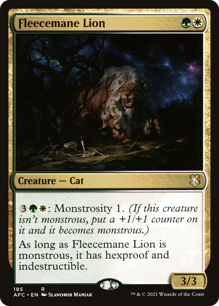 Fleecemane Lion (AFC-185) - Adventures in the Forgotten Realms Commander