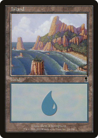 Island (336) (ODY-336)  Foil - Odyssey