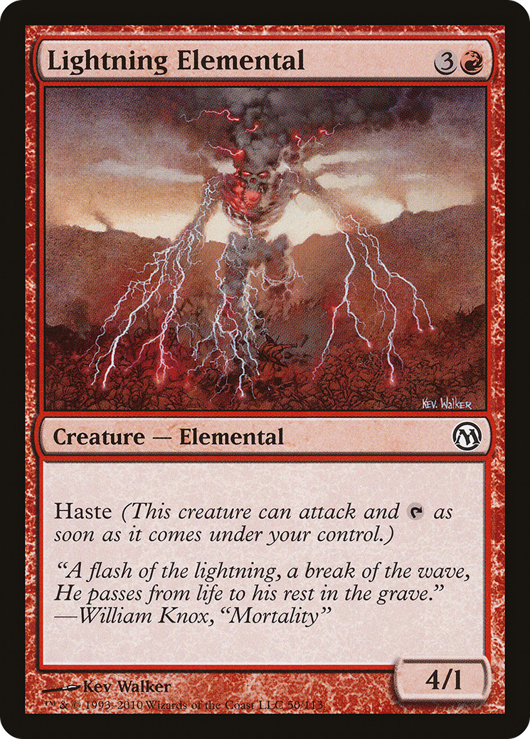 Lightning Elemental (DPA-050)  - Duels of the Planeswalkers
