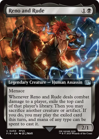 Reno and Rude (Extended Art) (FIN-450)  Foil - FINAL FANTASY: (Extended Art)