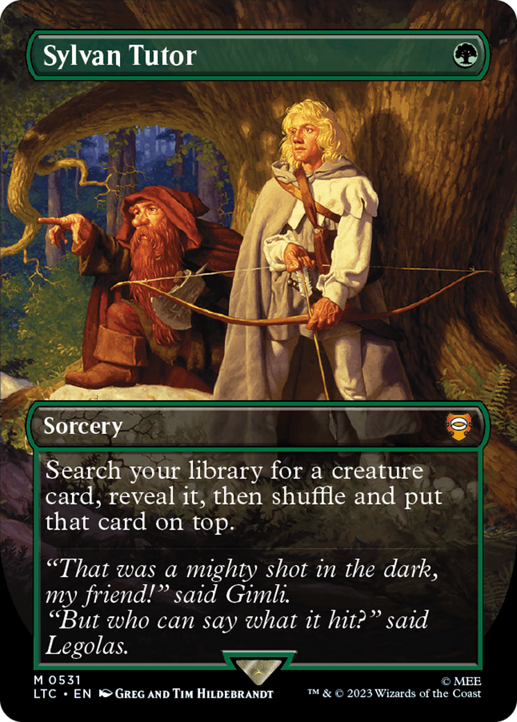 Sylvan Tutor (Borderless) (LTC-531)  Foil - Tales of Middle-earth Commander
