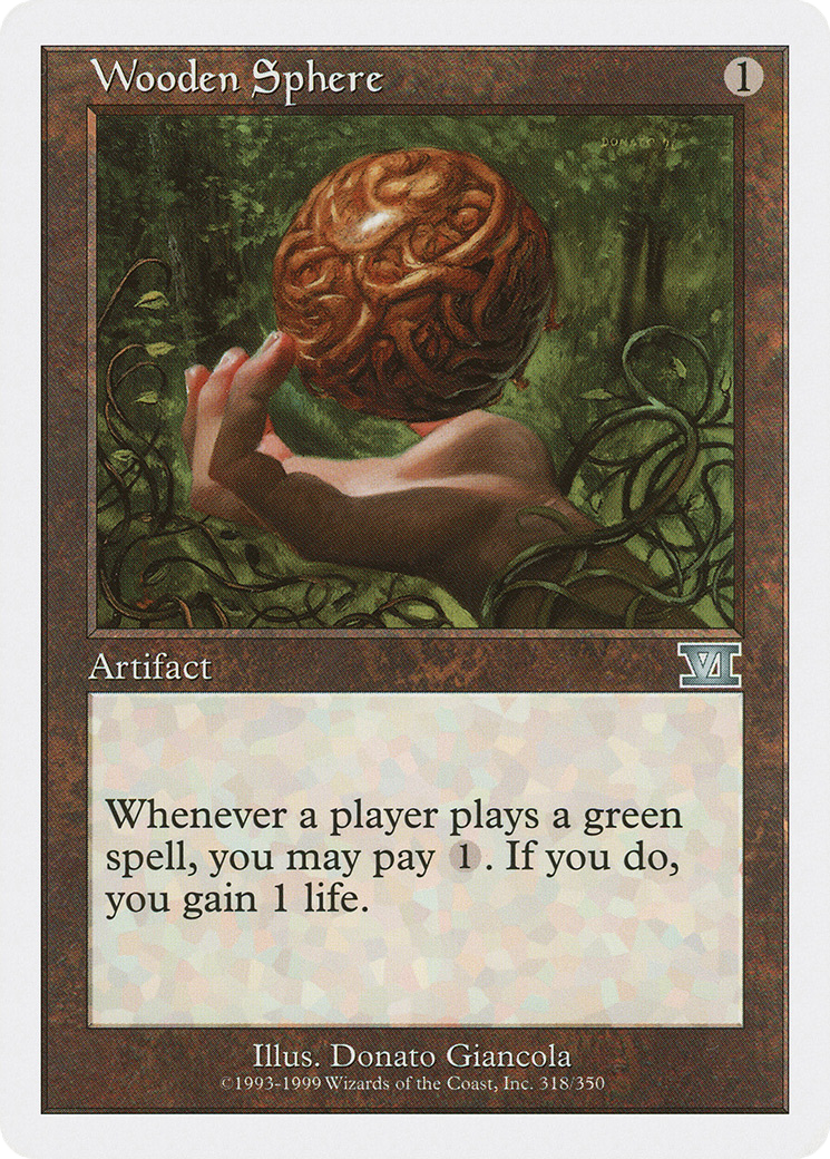 Wooden Sphere (6ED-318)  - Classic Sixth Edition