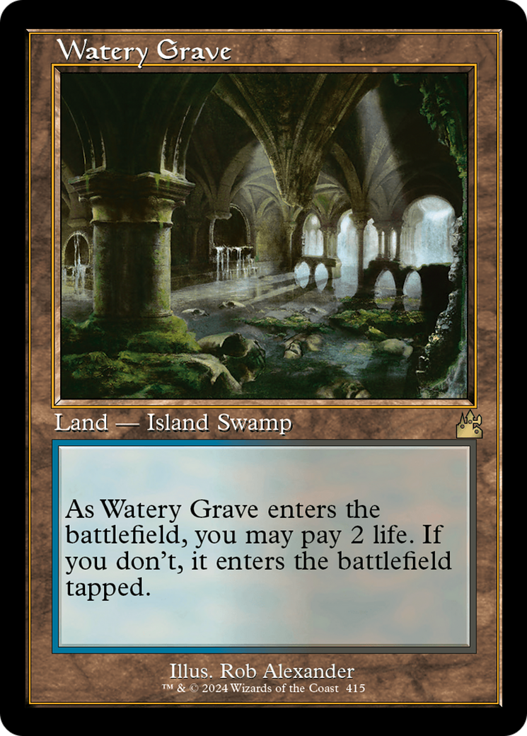 Watery Grave (Retro Frame) (RVR-415)  - Ravnica Remastered