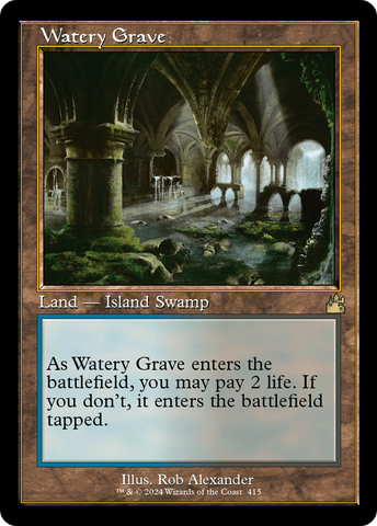 Watery Grave (Retro Frame) (RVR-415)  - Ravnica Remastered