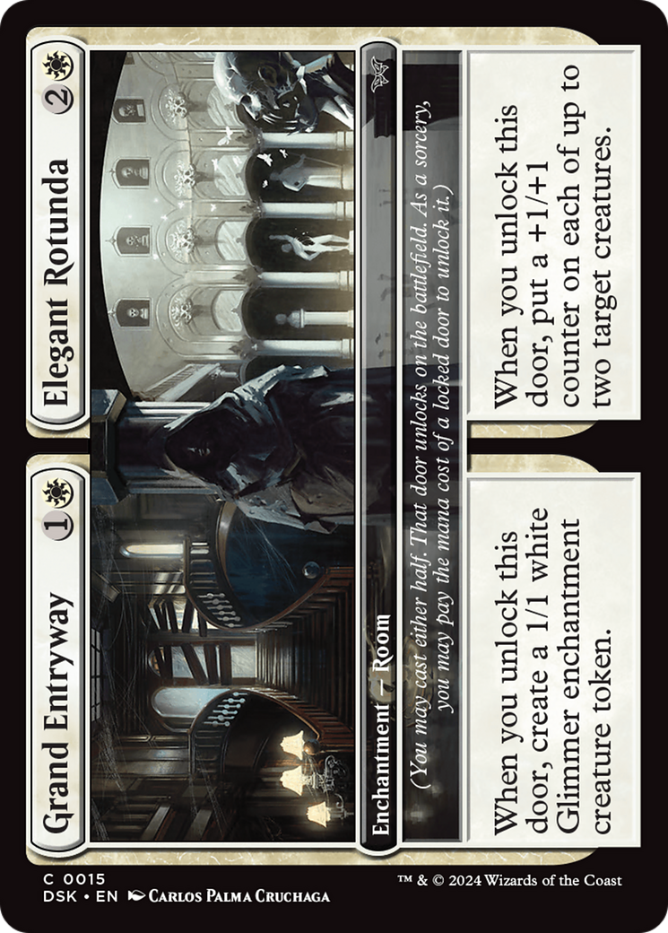 Grand Entryway // Elegant Rotunda (0015) (DSK-015)  Foil - Duskmourn: House of Horror