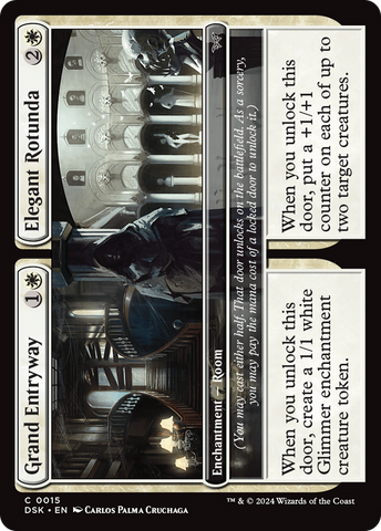 Grand Entryway // Elegant Rotunda (0015) (DSK-015)  Foil - Duskmourn: House of Horror