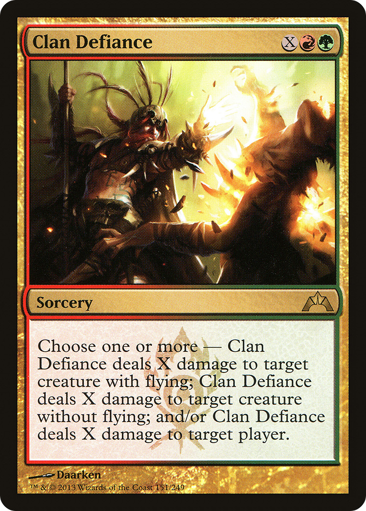 Clan Defiance (GTC-151)  - Gatecrash
