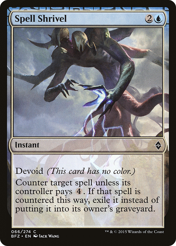 Spell Shrivel (BFZ-066)  Foil - Battle for Zendikar