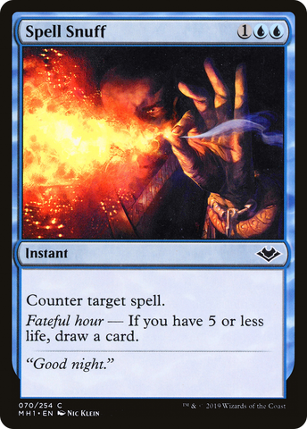 Spell Snuff (MH1-070)  Foil - Modern Horizons