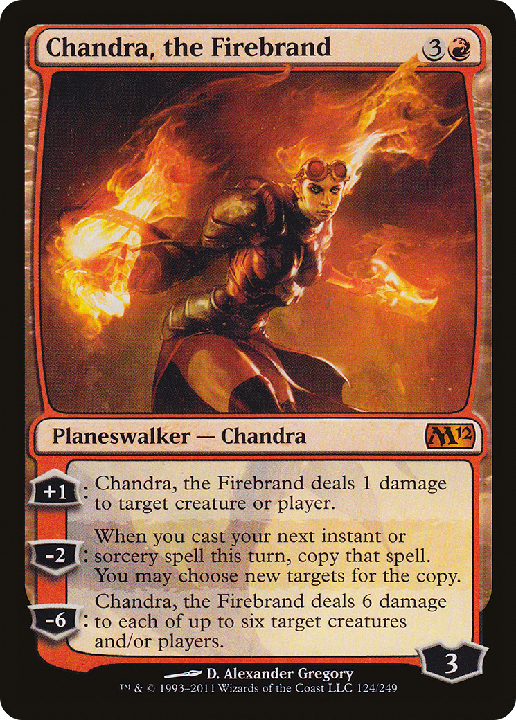 Chandra, the Firebrand (M12-124)  Foil - Magic 2012