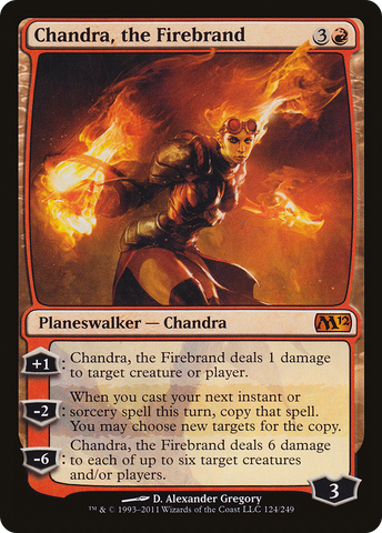 Chandra, the Firebrand (M12-124)  Foil - Magic 2012