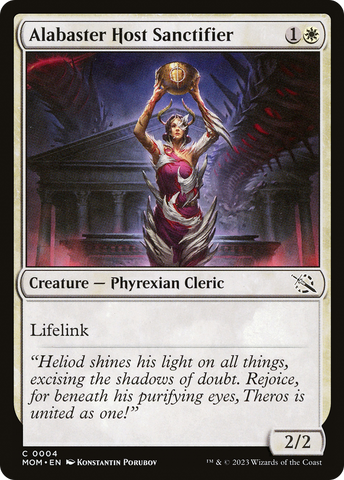 Alabaster Host Sanctifier (MOM-004)  Foil - March of the Machine