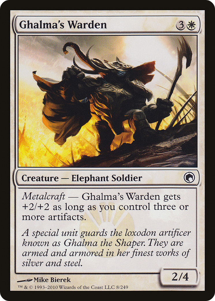 Ghalma's Warden (SOM-008)  Foil - Scars of Mirrodin