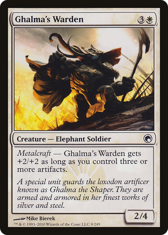 Ghalma's Warden (SOM-008)  - Scars of Mirrodin