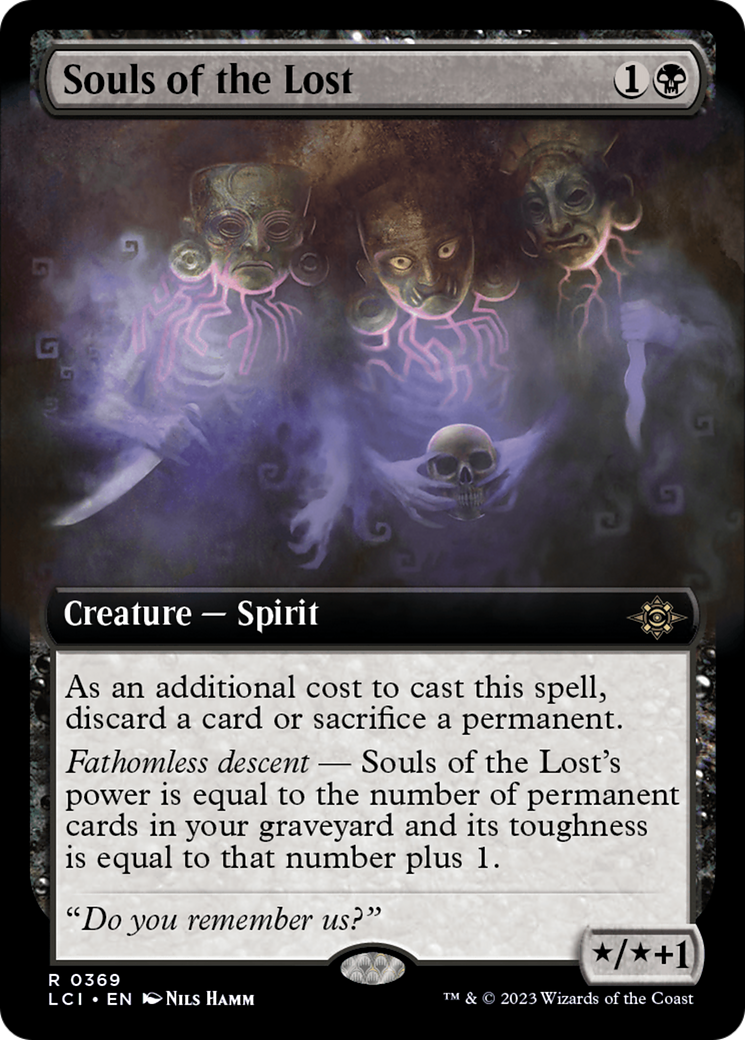 Souls of the Lost (Extended Art) (LCI-369)  Foil - The Lost Caverns of Ixalan: (Extended Art)