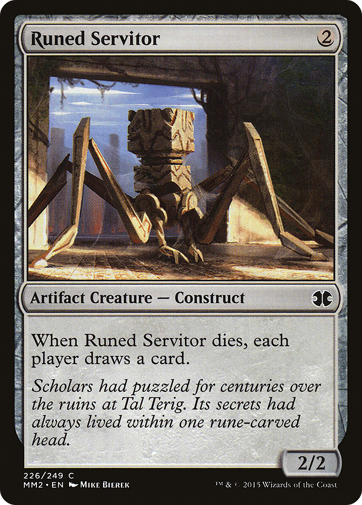 Runed Servitor (MM2-226)  - Modern Masters 2015
