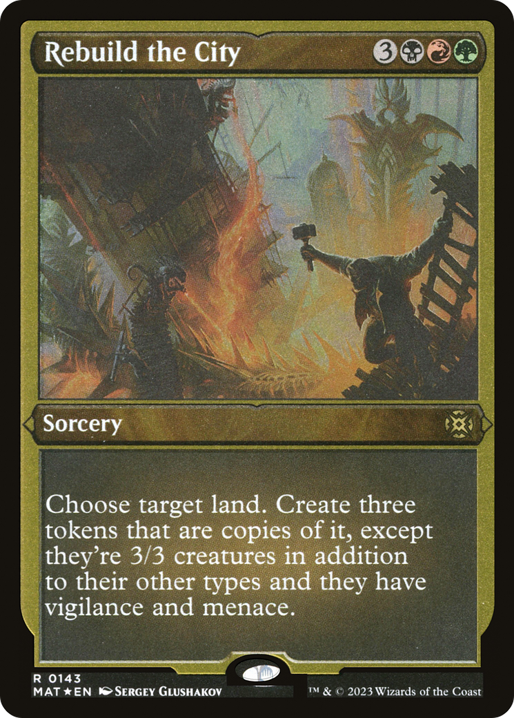 Rebuild the City (MAT-143)  Etched Foil - March of the Machine: The Aftermath