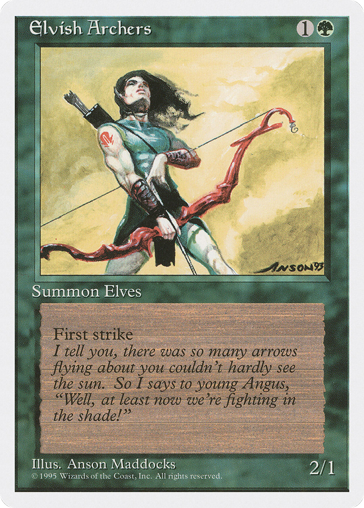 Elvish Archers (4ED-127)  - Fourth Edition