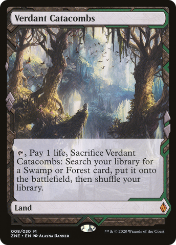 Verdant Catacombs (ZNE-008)  Foil - Zendikar Rising Expeditions