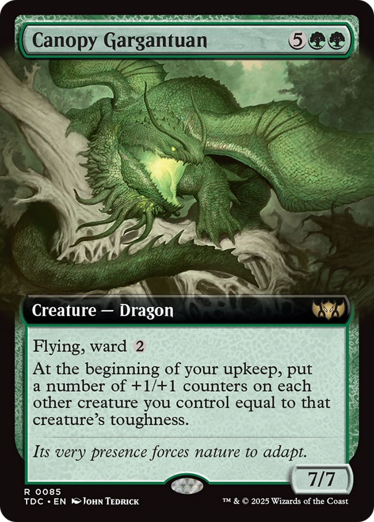 Canopy Gargantuan (Extended Art) (TDC-085) - Commander: Tarkir: Dragonstorm: (Extended Art)