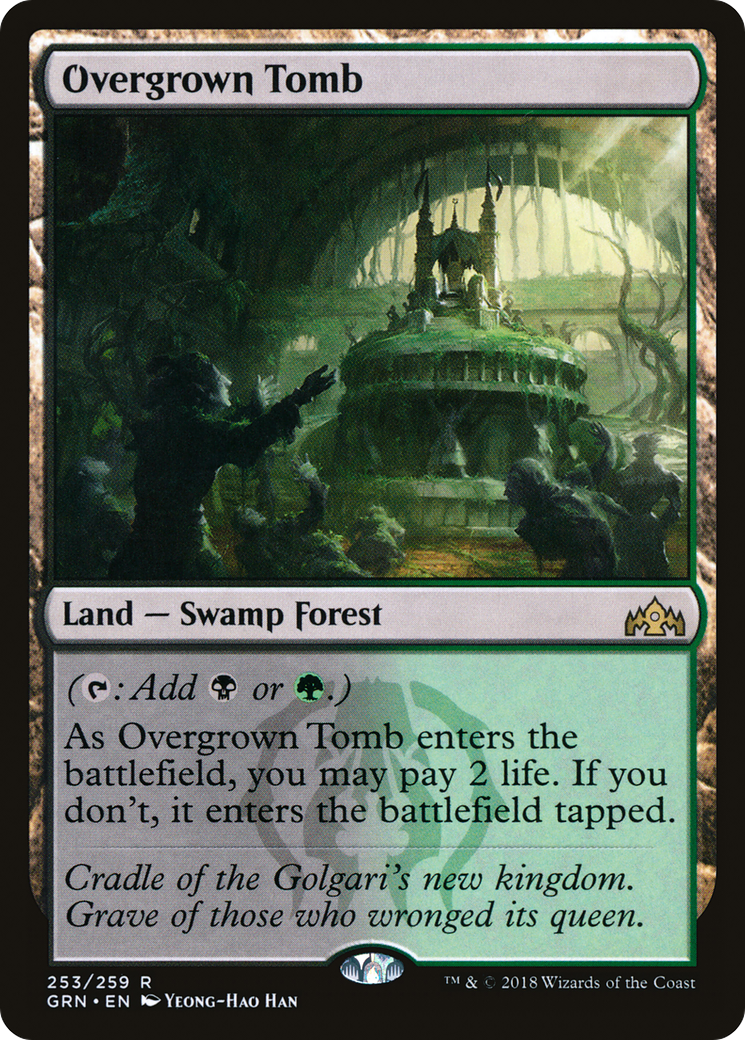 Overgrown Tomb (GRN-253)  - Guilds of Ravnica
