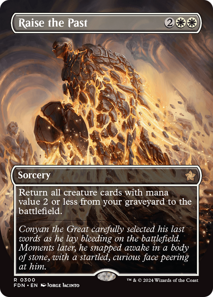Raise the Past (Borderless) (FDN-300)  Foil - Foundations